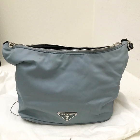 baby blue prada nylon bag